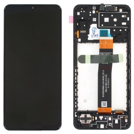 DISPLAY LCD ORIGINALE SAMSUNG GALAXY A13 5G 2022 SM-A136 U/B NERO + FRAME