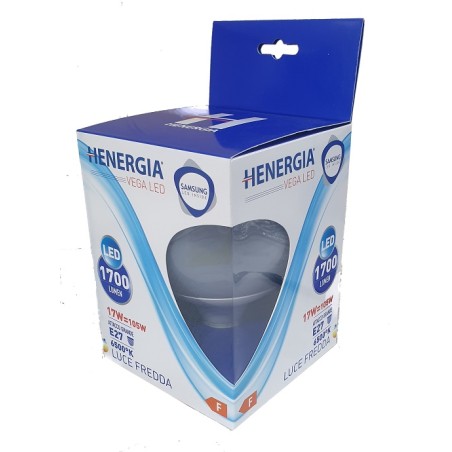 HENERGIA VEGA VEGA GLOBO G120 17W LED 6500K 1710LM E27 SAMSUNG CHIP INSIDE F