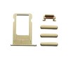 PER APPLE IPHONE  6G  GOLD SET DI RICAMBIO PULSANTI (VOLUME-MUTE-ON/OFF-CARRELLO SIM)