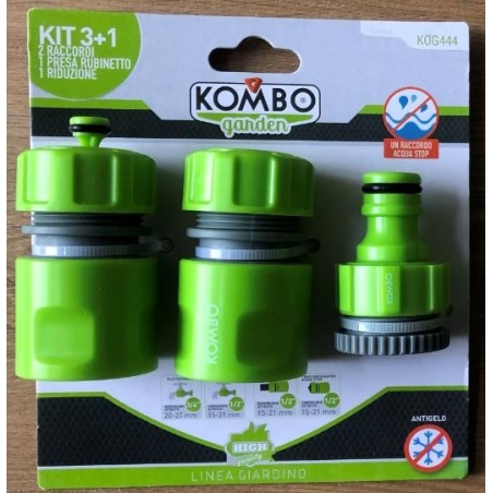 KOMBO SET 4 PZ RACCORDI PER GIARDINAGGIO