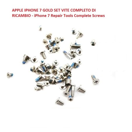 APPLE IPHONE 7 GOLD SET VITE COMPLETO DI RICAMBIO - iPhone 7 Repair Tools Complete Screws