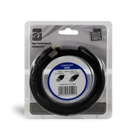 XTREME PROLUNGA USB 2.0 M/F 1.8 MT. NERO