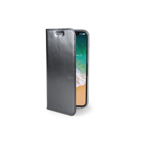 CELLY AIR CUSTODIA A LIBRO PER IPHONE X COLORE NERO