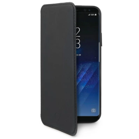 CELLY PRESTIGE COVER A LIBRO PER SAMSUNG GALAXY S8 COLORE NERO