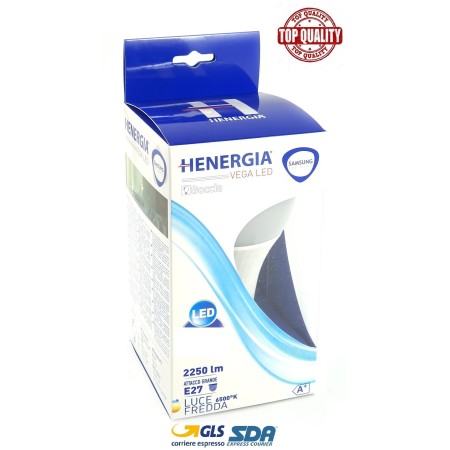 HENERGIA VEGA GOCCIA A95 21W-130W LED 6500K 2200LM E27 A+ SAMSUNG CHIP INSIDE