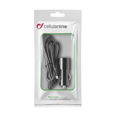 CELLULAR LINE CARICABATTERIA AUTO MICRO USB 1A NERO