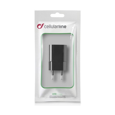 CELLULAR LINE CARICABATTERIA RETE USB 1A NERO