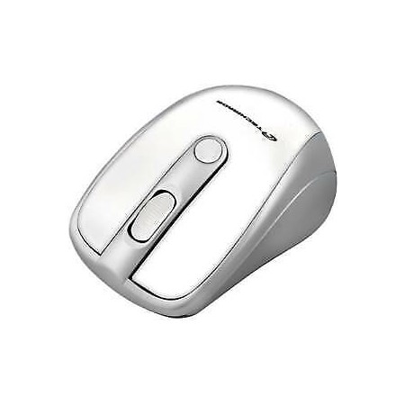 TECHMADE OPTICAL MOUSE WIRELESS 800 DPI a 1600 DPI WHITE/SILVER