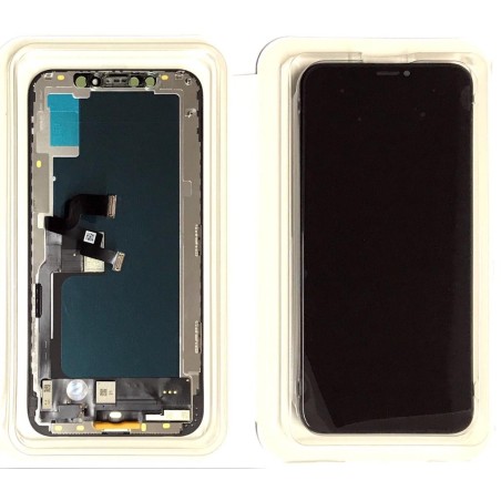 DISPLAY LCD (ZY-LTPS) PER APPLE IPHONE XS 5,8" SERIE CLASSIC PARI ORIGINALE + ALLOGGI